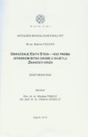 prikaz prve stranice dokumenta Obraćenje Edith Stein - hod prema istinskom bitku osobe u svjetlu Znanosti križa